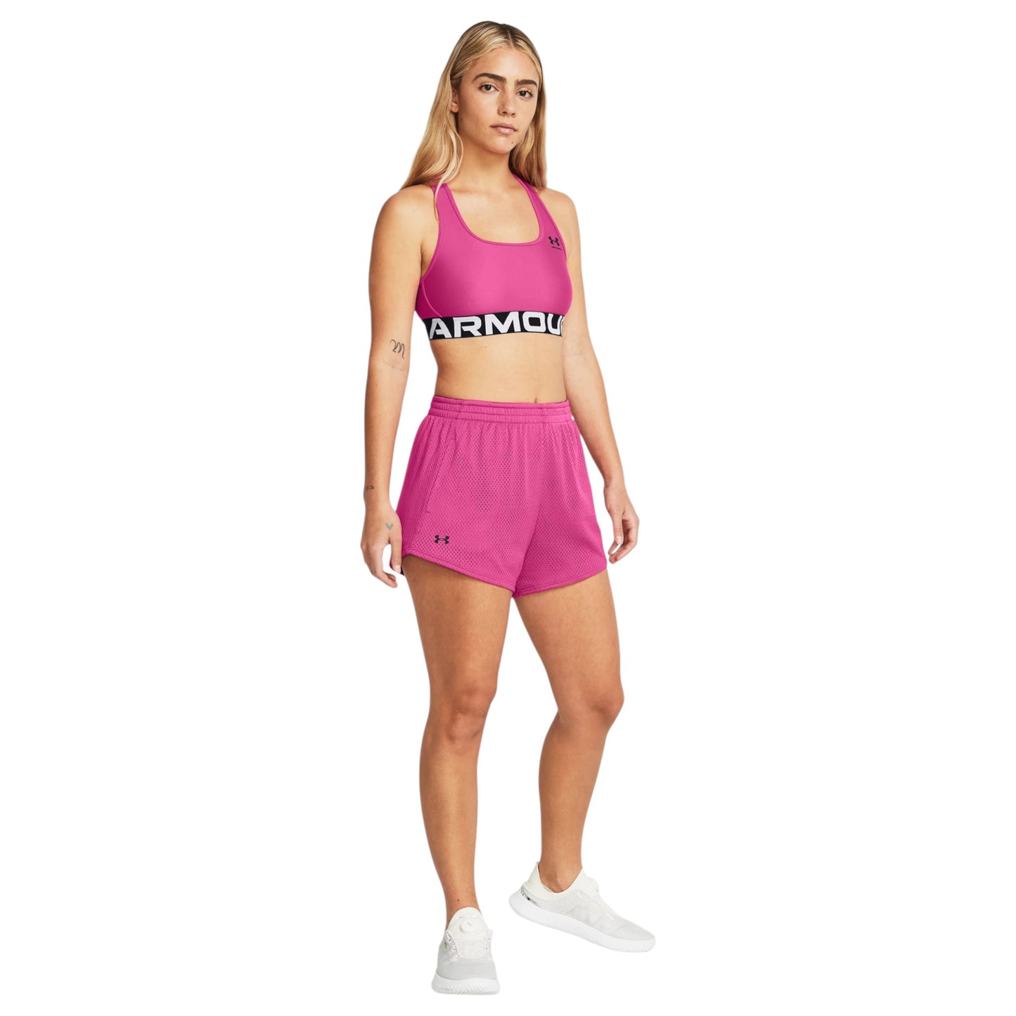Womens Under Armour Tech Mesh 3 Inch Shorts Pink
