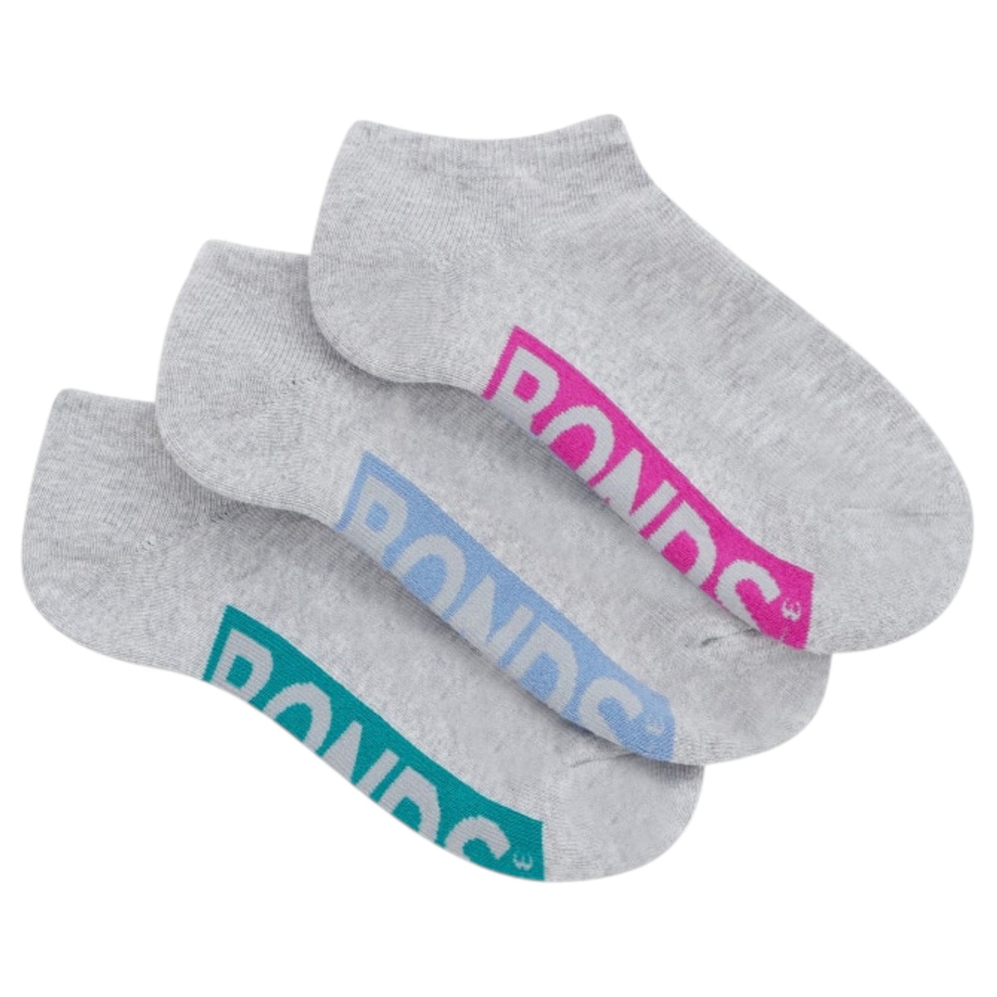 3 Pack Women Bonds Logo Cushioned Low Cut White