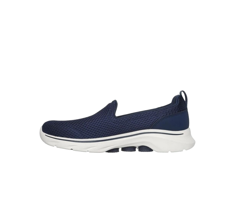 Womens Skechers Go Walk 7- Razi  Navy/ White Walking Shoes