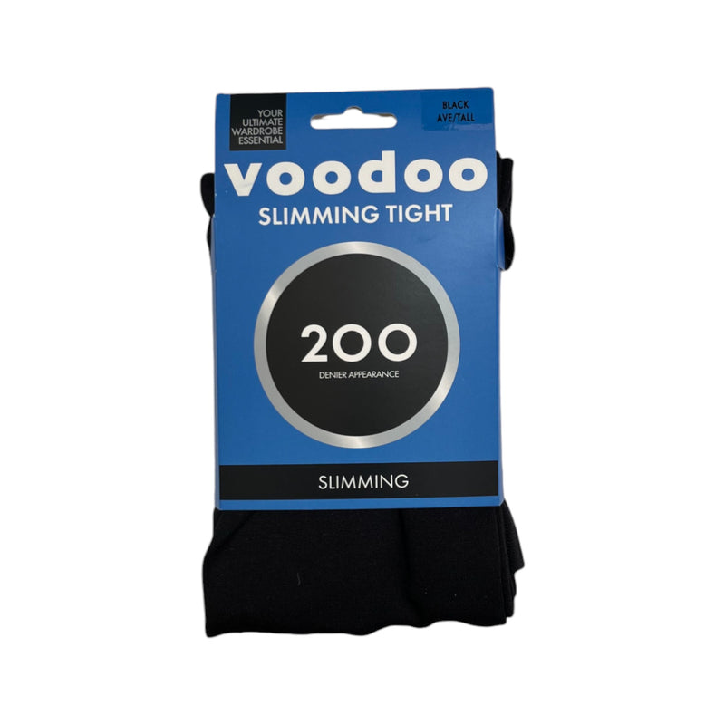 5 x Womens Voodoo 200 Denier Slimming Tights Opaque Hosiery Black Stockings