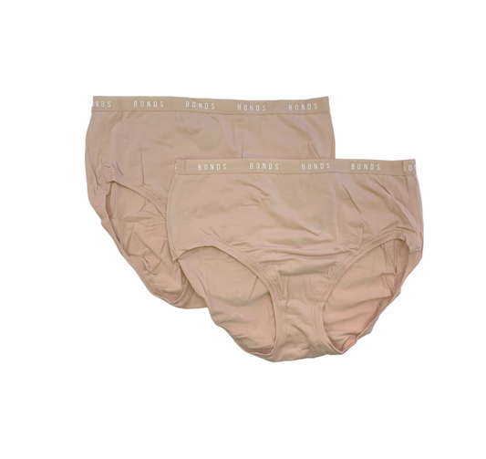 6 Pack Womens Bonds Cottontails Full Brief  Nude