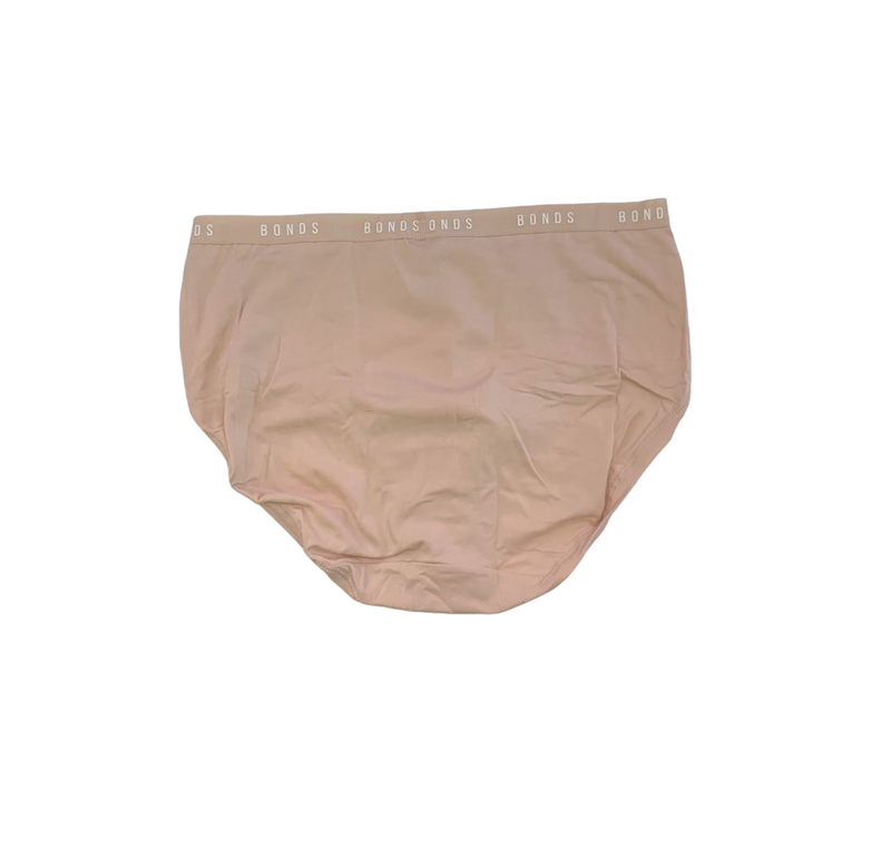 10 x Bonds Womens Cottontail Full Brief Underwear Nude