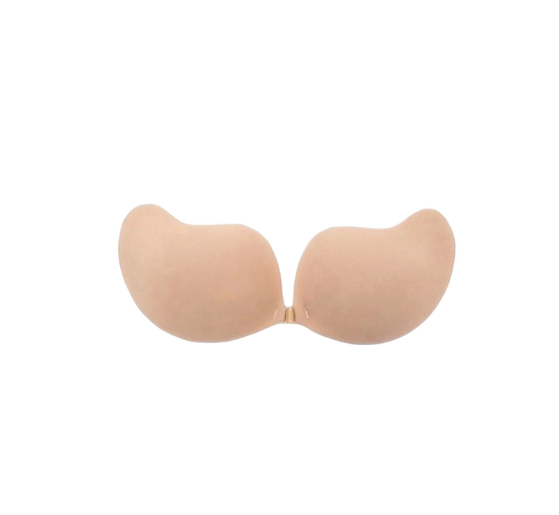 Womens Self Adhesive Nude Black Push Up Strapless Bra Winged Chicken Fillets