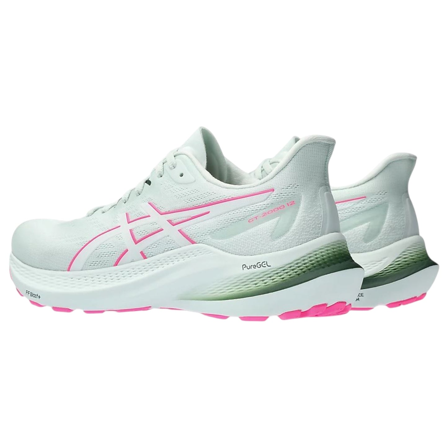 Womens Asics GT-2000 12 Shoes Aqua/White