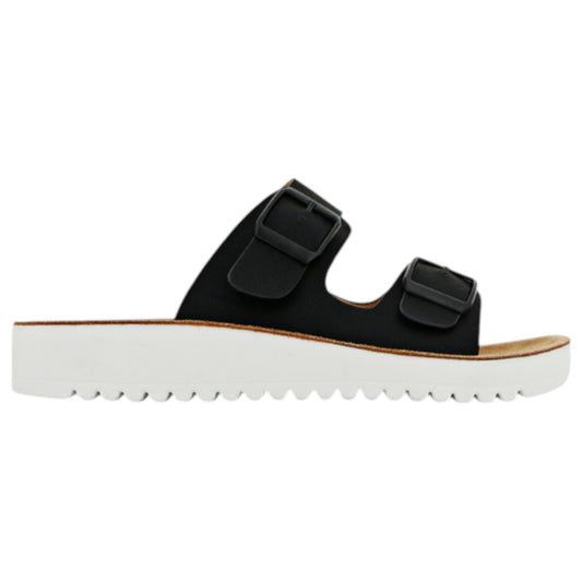 Womens Bellissimo Meg Slides Black/White