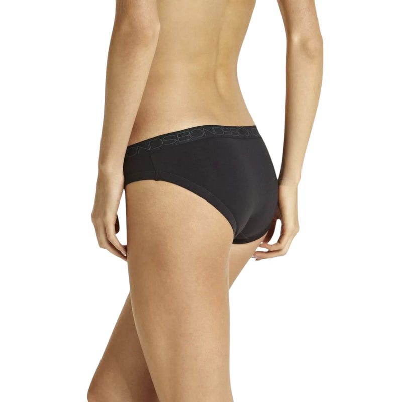 Bonds Womens Cottontail Bikini Black Underwear