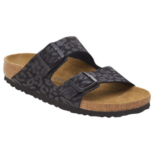 Womens Birkenstock Arizona Vegan Sandals Leo Black