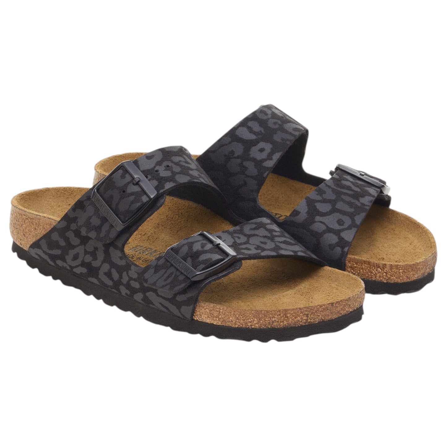 Womens Birkenstock Arizona Vegan Sandals Leo Black