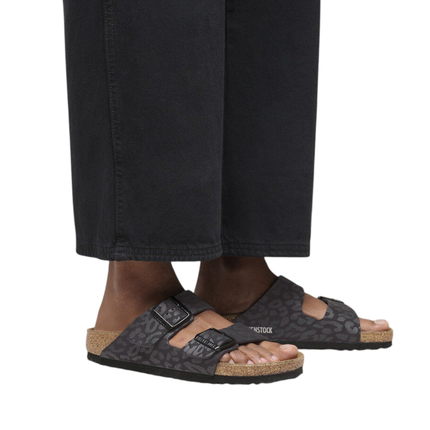 Womens Birkenstock Arizona Vegan Sandals Leo Black