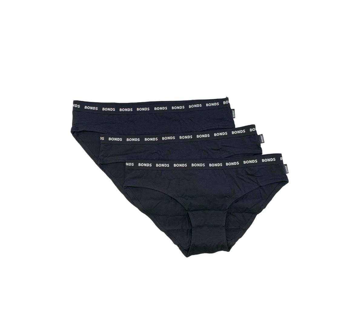 3 Pack Womens Bonds Everyday Bikini Briefs Underwear Black