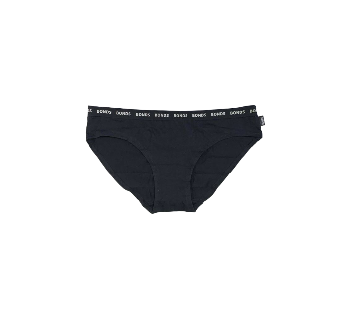3 Pack Womens Bonds Everyday Bikini Briefs Underwear Black