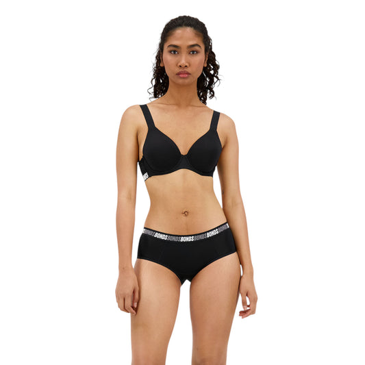 6 Pack Womens Bonds X-Temp Air Boyleg  Black