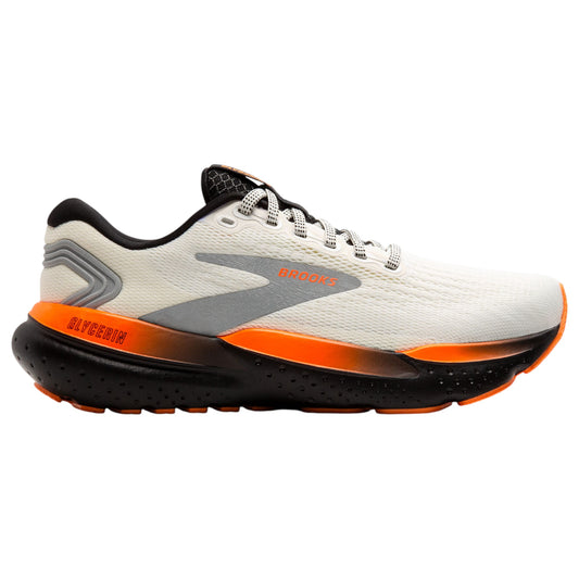 Womens Brooks Glycerin 21 Shoes Ecru/Orange/Black