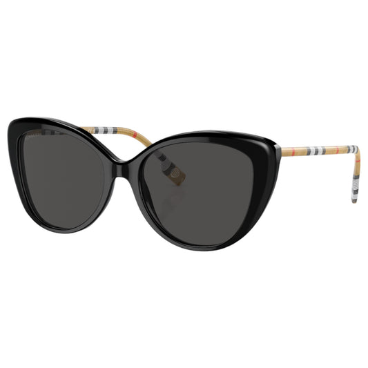 Womens Burberry BE4407 Sunglasses Black/Dark Grey