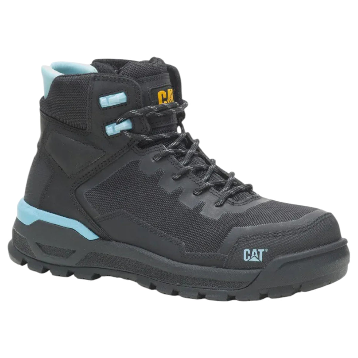 Womens Caterpillar Propulsion CT Boots Black/Sky Blue