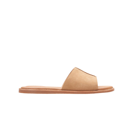 Womens Clarks Karsea Mule Slides Tan