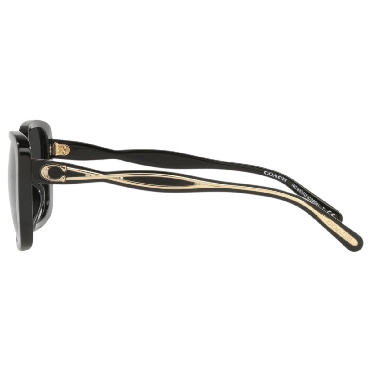 Womens Coach HC8334U Sunglasses Black/ Grey Gradient