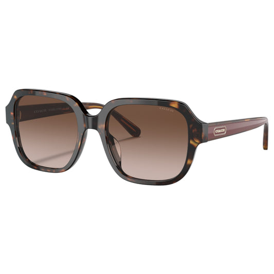 Womens Coach CH8335U Sunglasses Dark Tortoise/ Brown