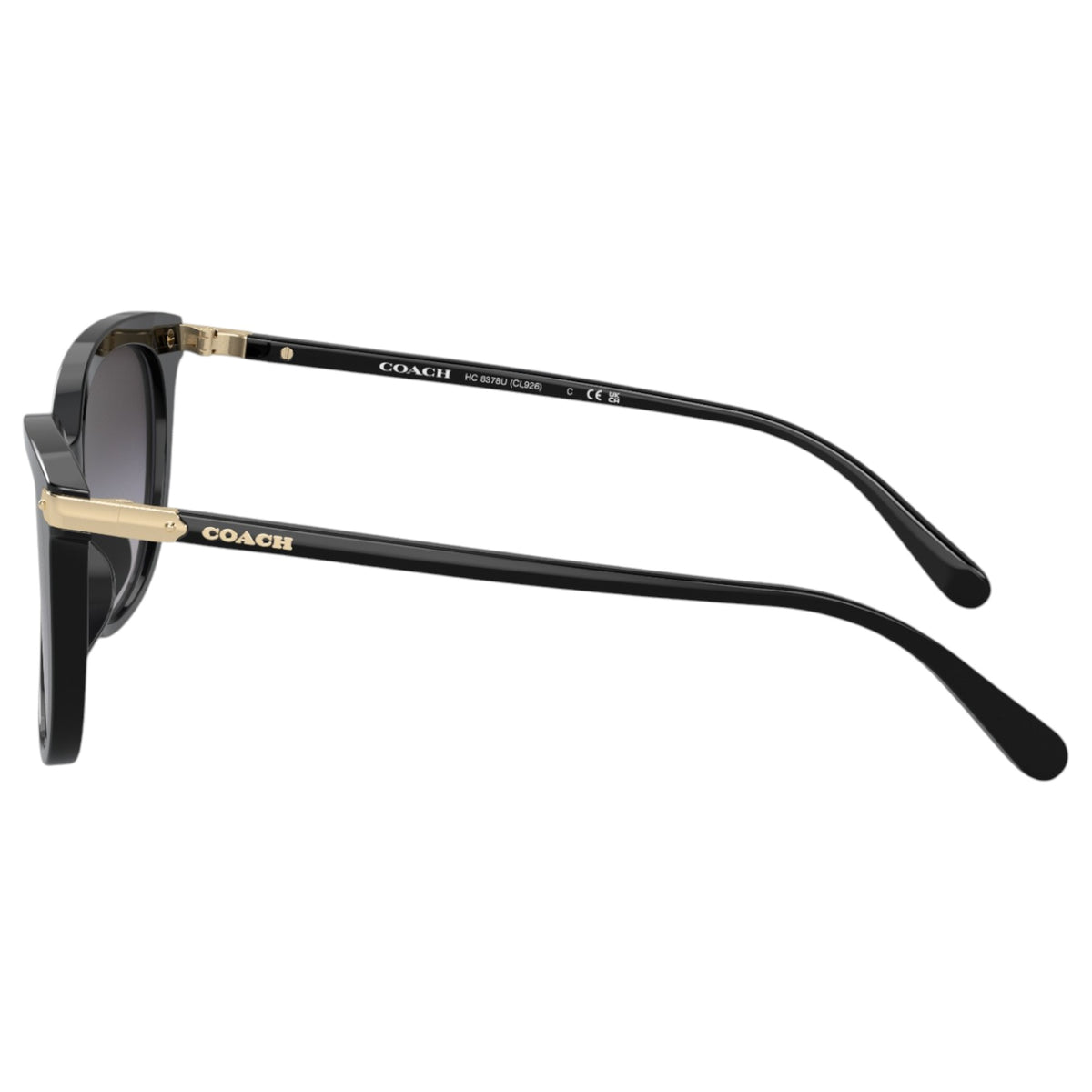 Womens Coach HC8378U Sunglasses Black/Grey