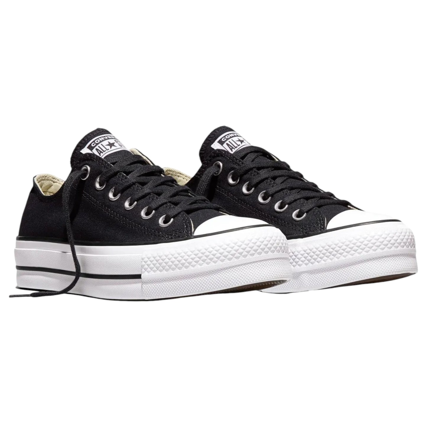 Womens Converse Chuck Taylor All Star Canvas Low Top Shoes Black/White