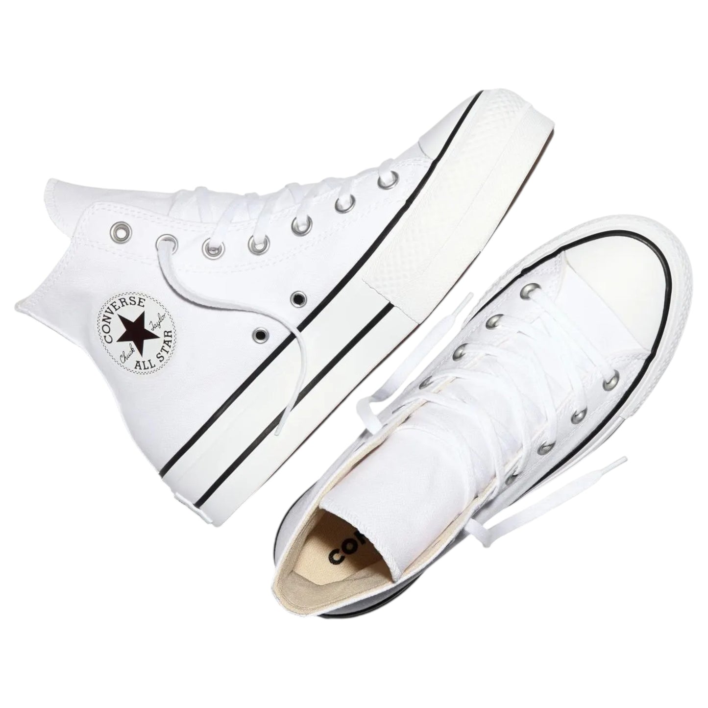 Womens Converse Chuck Taylor All Star Lift Canvas High Top Shoes White