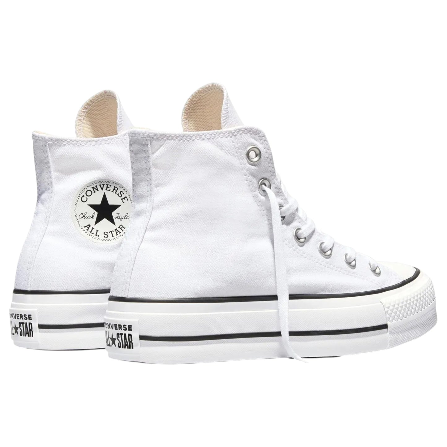 Womens Converse Chuck Taylor All Star Lift Canvas High Top Shoes White