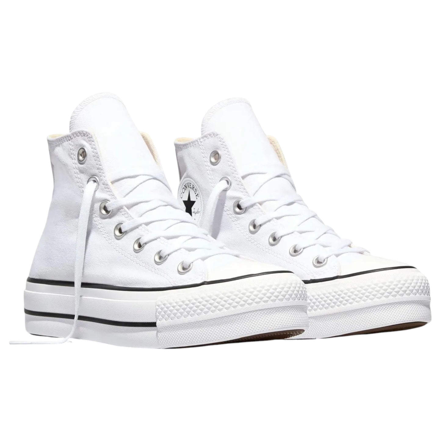 Womens Converse Chuck Taylor All Star Lift Canvas High Top Shoes White