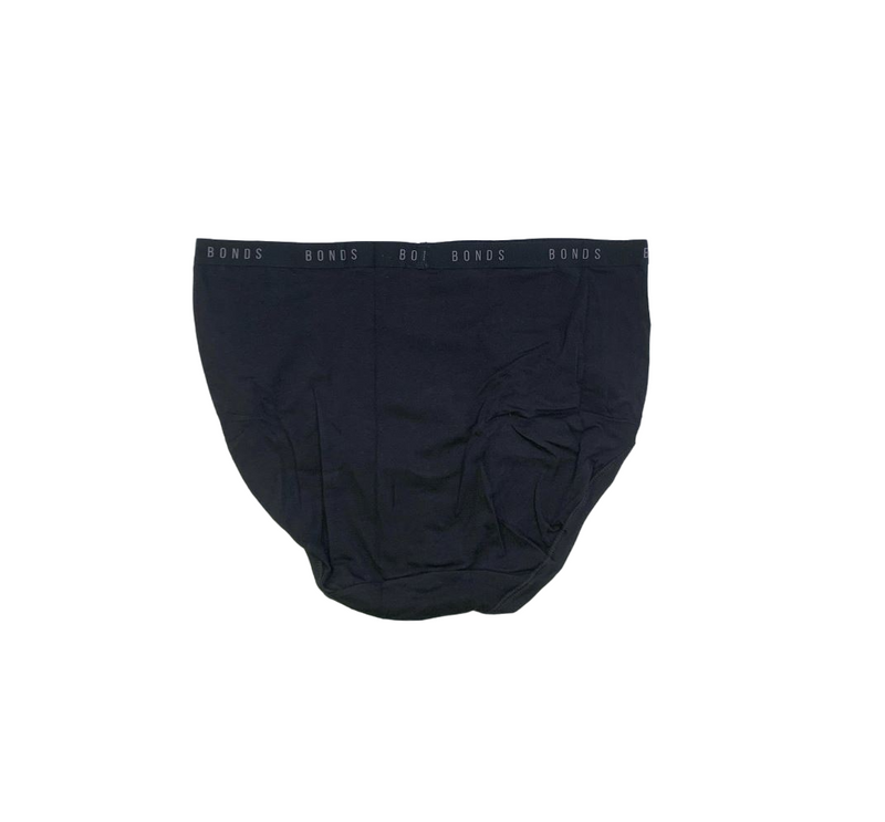 12 X Bonds Womens Cottontail Full Brief Underwear Black