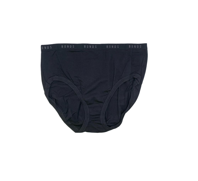 2 x Bonds Womens Cottontail Full Brief Underwear Black