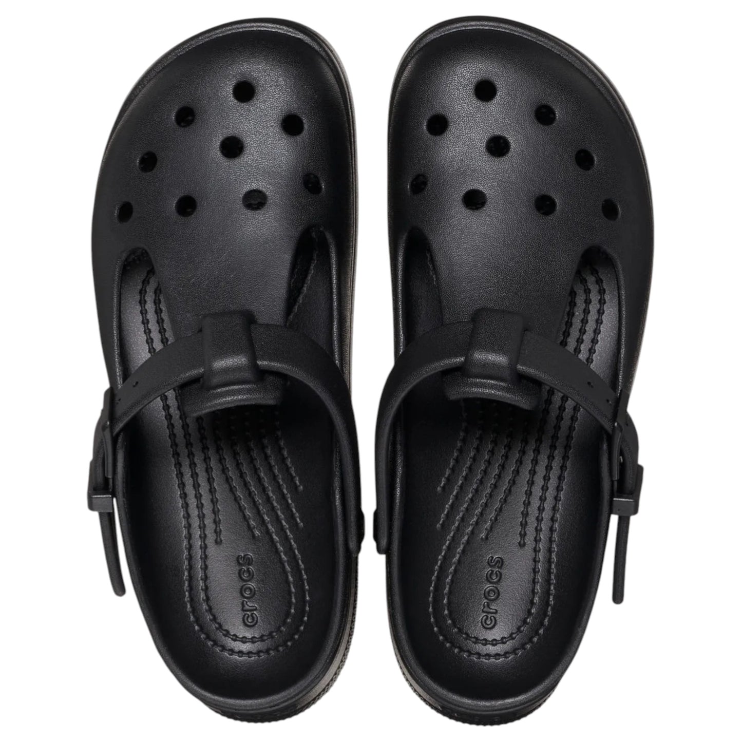 Womens Crocs Classic Mary Jane Clog Sandals Black