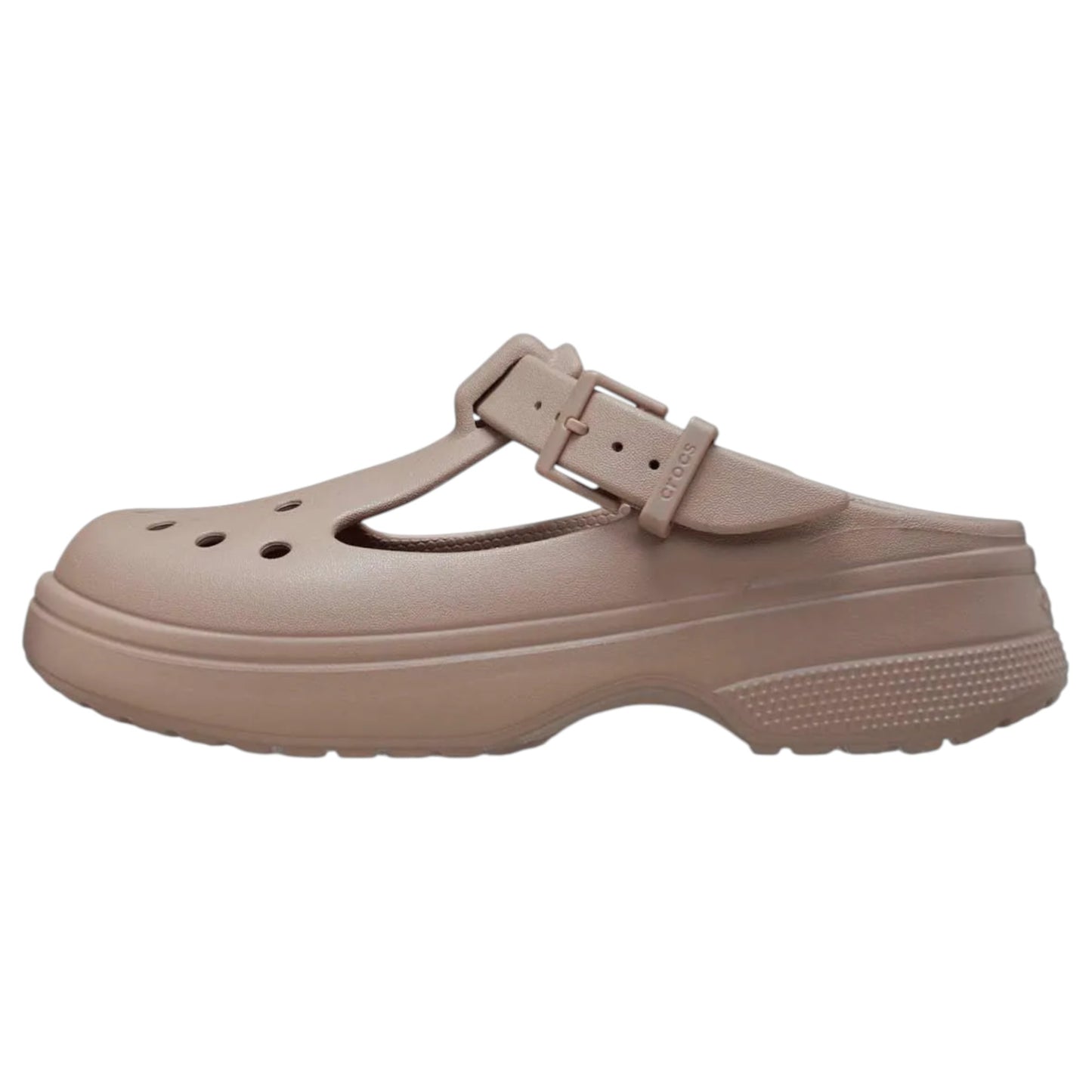 Unisex Adults Crocs Classic Mary Jane Clog Sandals Taupe