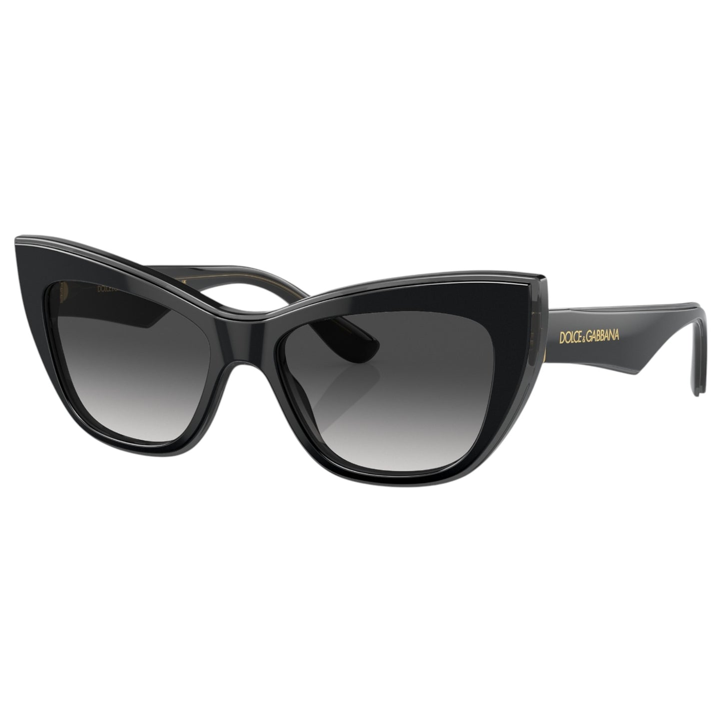 Womens Dolce & Gabbana DG4417 Sunglasses Black/ Transparent Grey