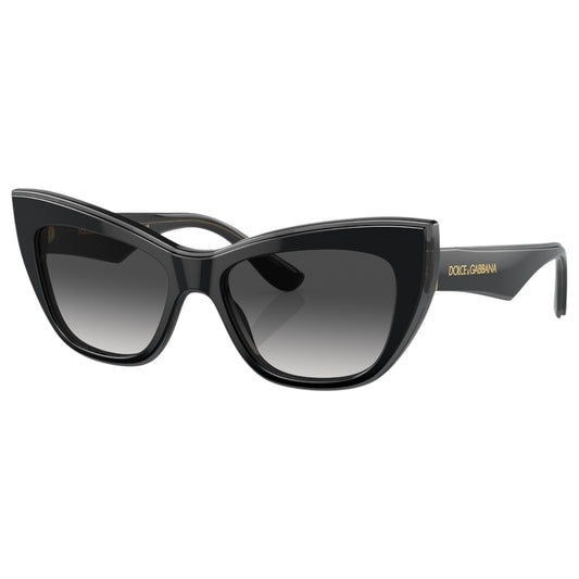 Womens Dolce & Gabbana DG4417 Sunglasses Black/ Transparent Grey