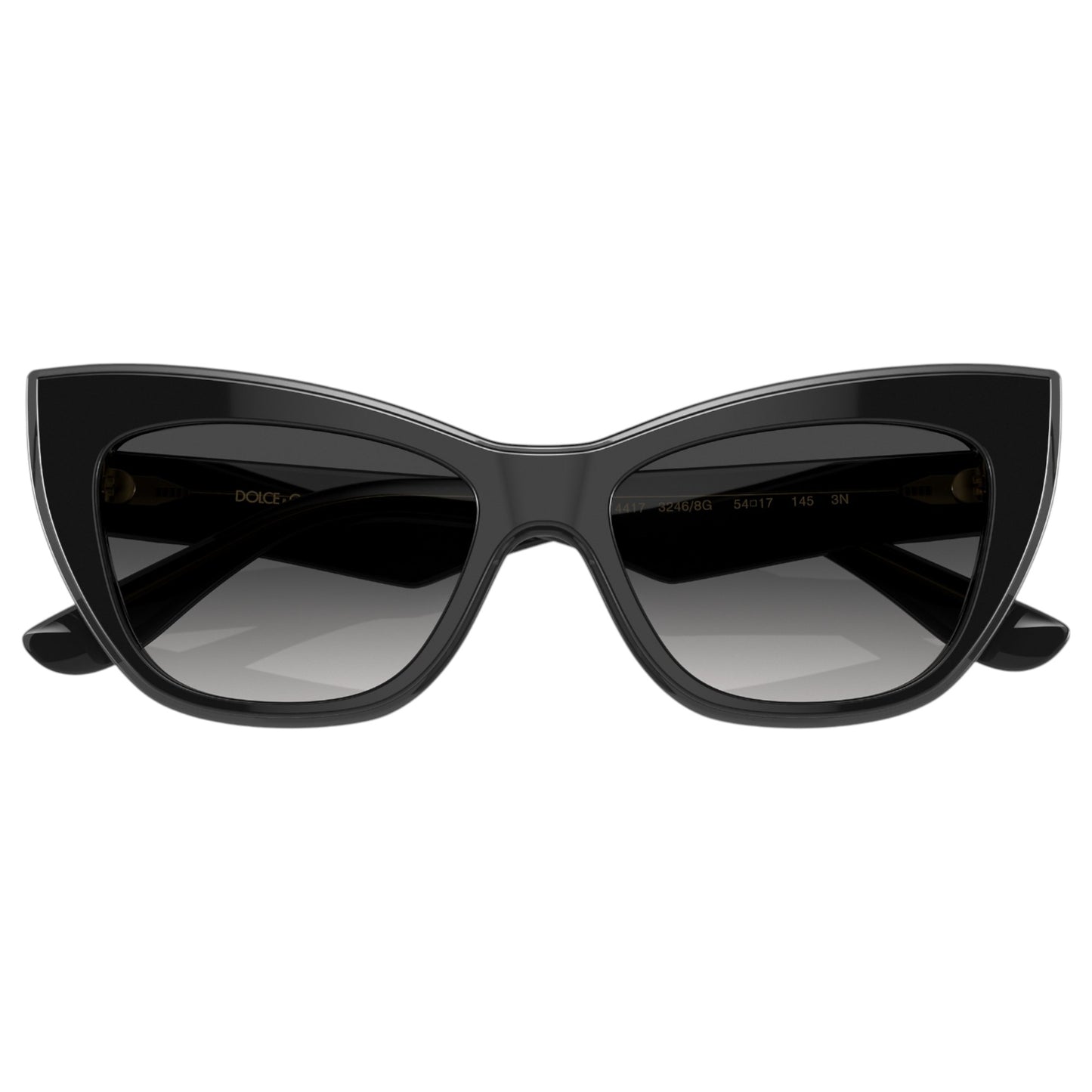Womens Dolce & Gabbana DG4417 Sunglasses Black/ Transparent Grey