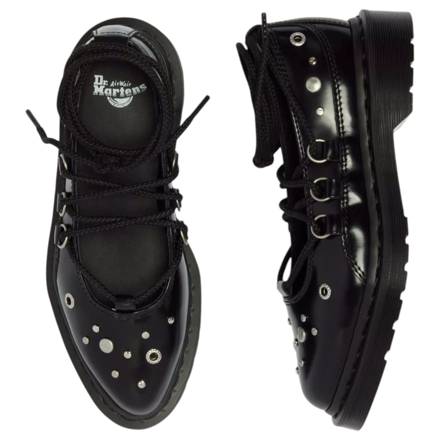 Womens Dr. Martens Elphie II Studded Sandals Black