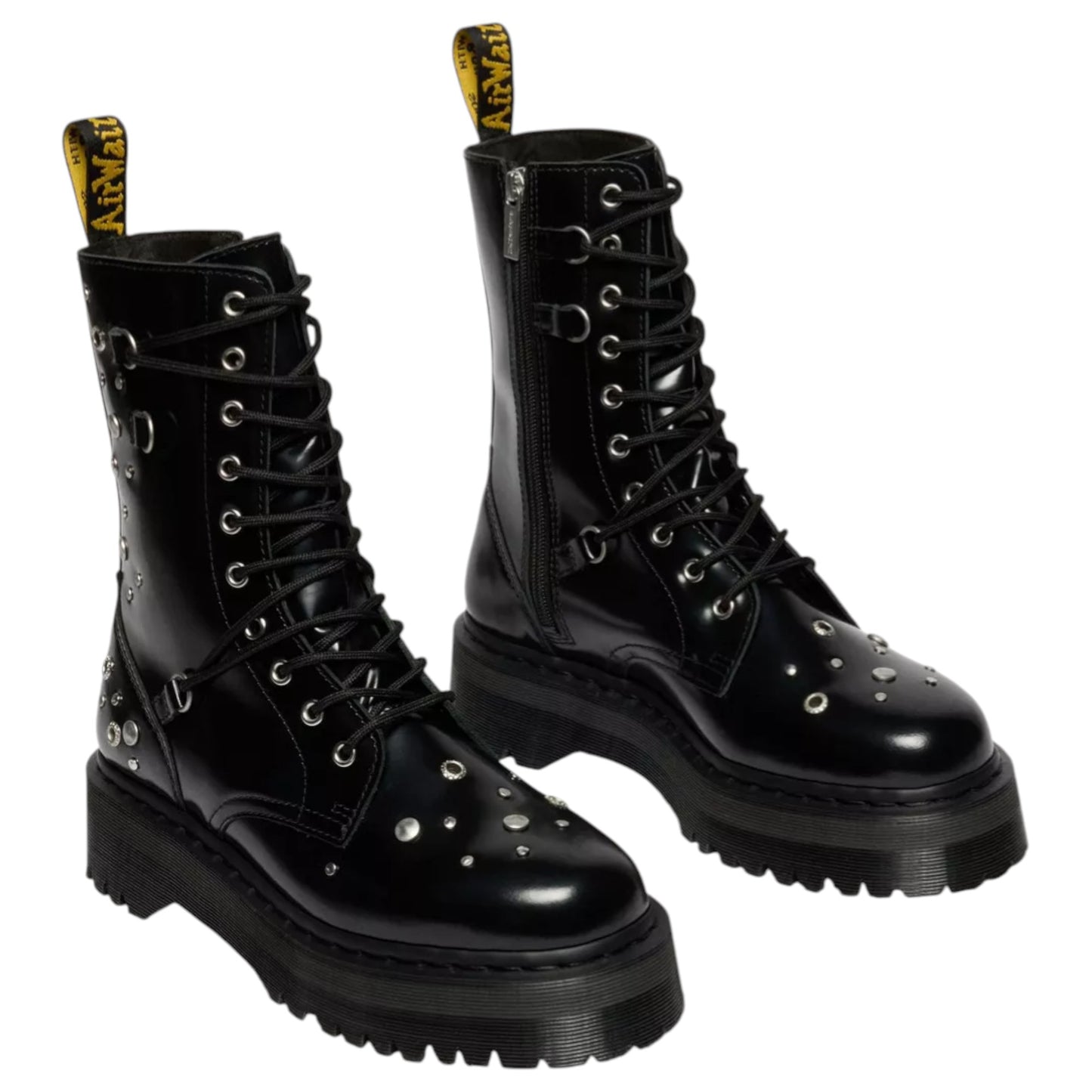 Womens Dr. Martens Jadon Hi Studded Boots Black