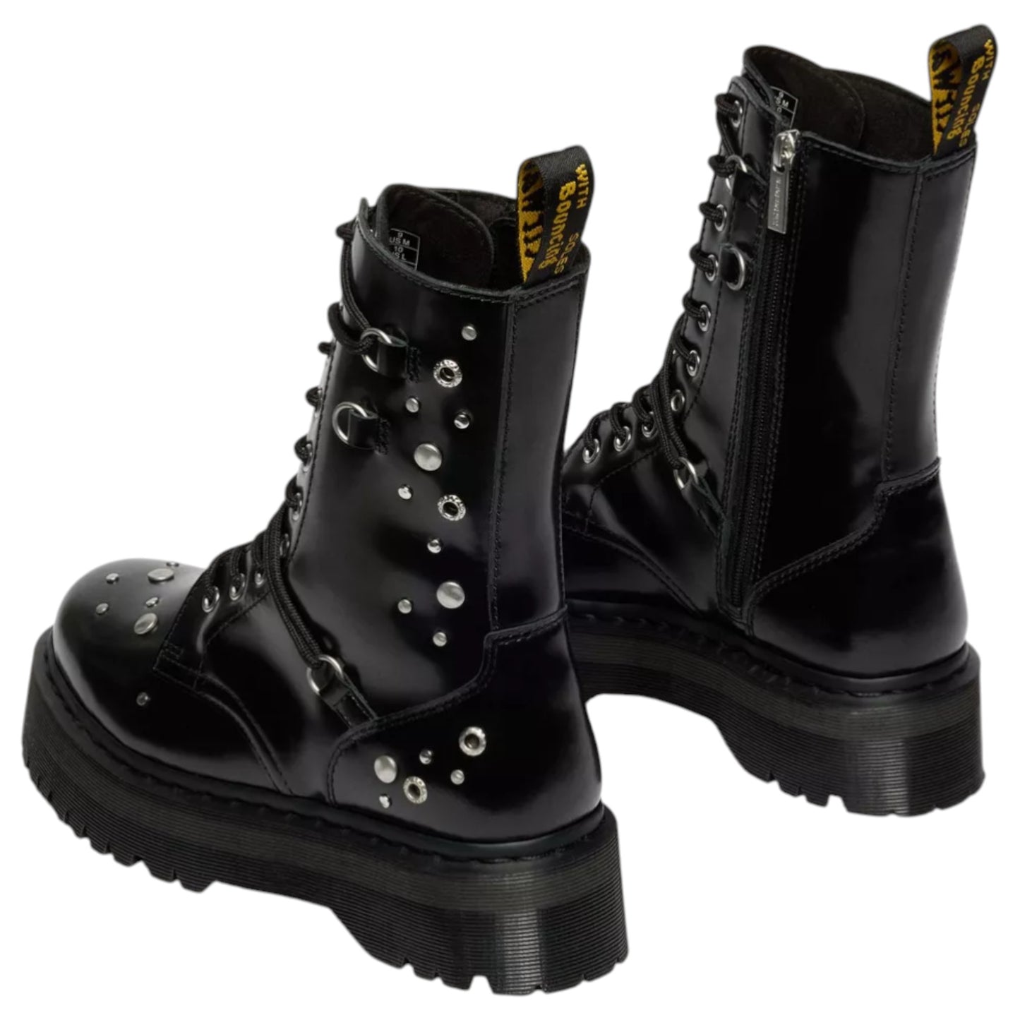 Womens Dr. Martens Jadon Hi Studded Boots Black