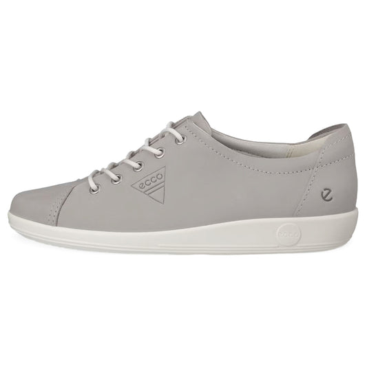 Womens ECCO Soft 2.0 Nubuck Shoes Grey