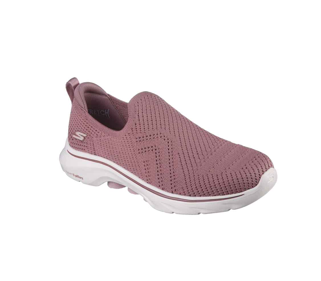 Womens Skechers Go Walk 7- Amina Shoes Mauve