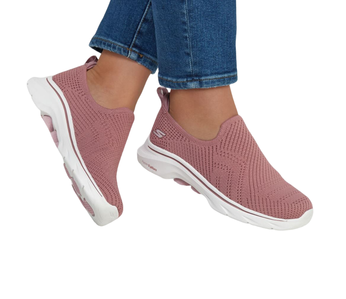 Womens Skechers Go Walk 7- Amina Shoes Mauve