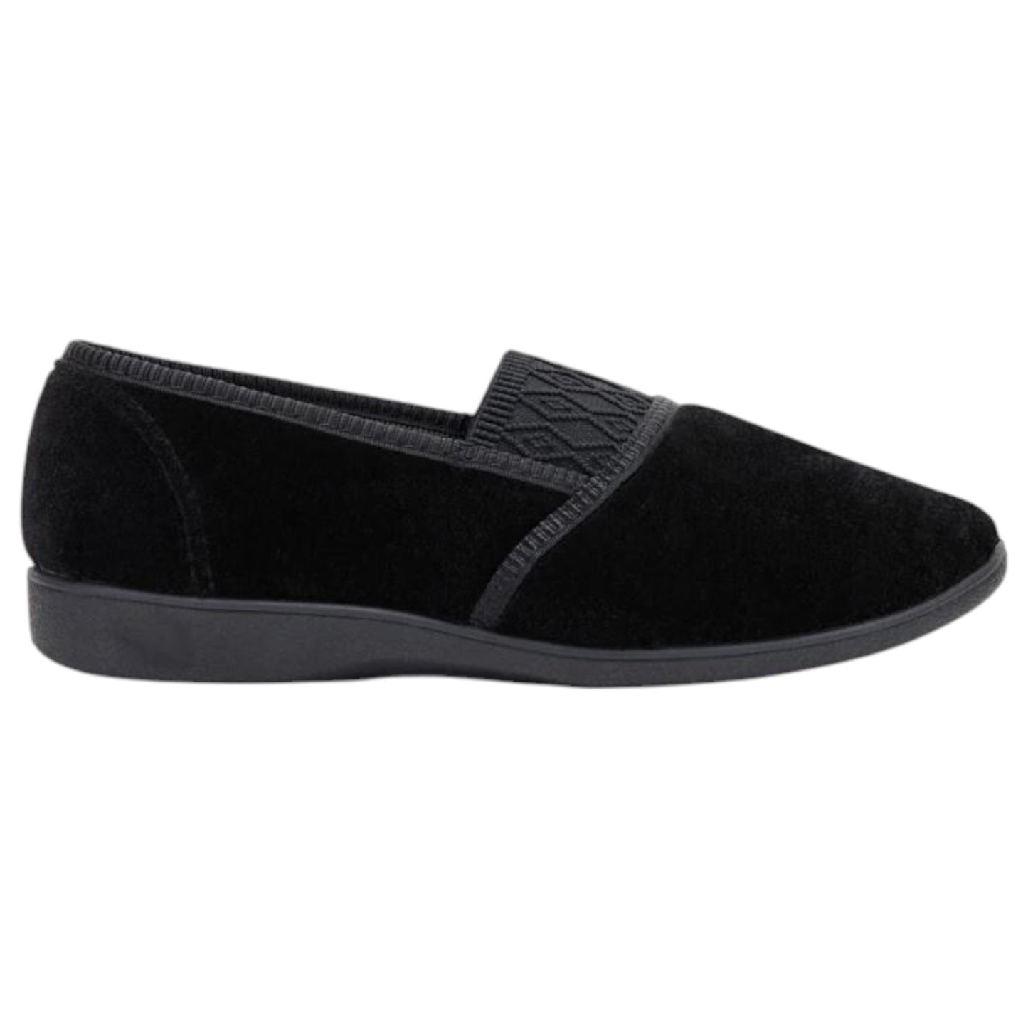 Womens Grosby Candy Slippers Black