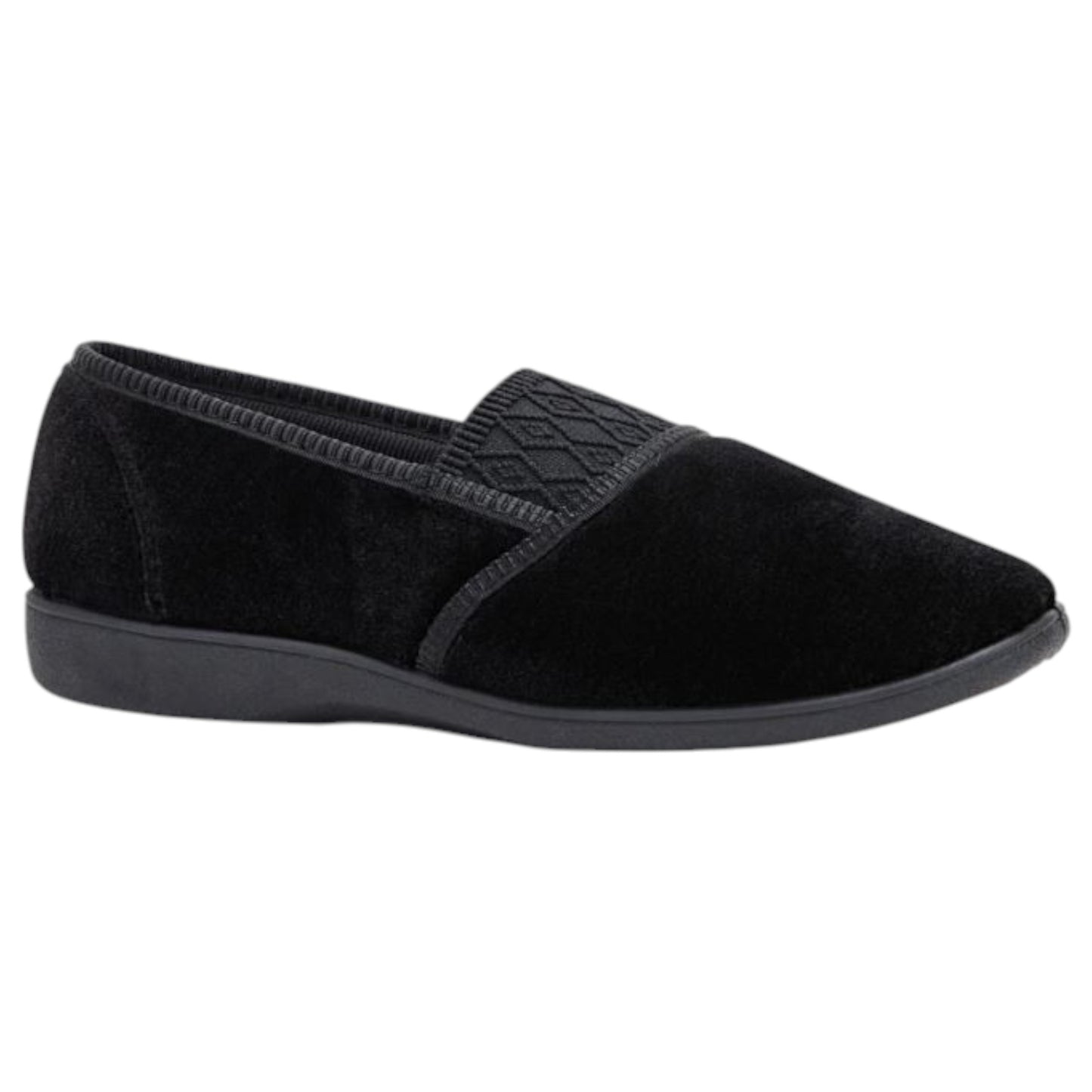 Womens Grosby Candy Slippers Black