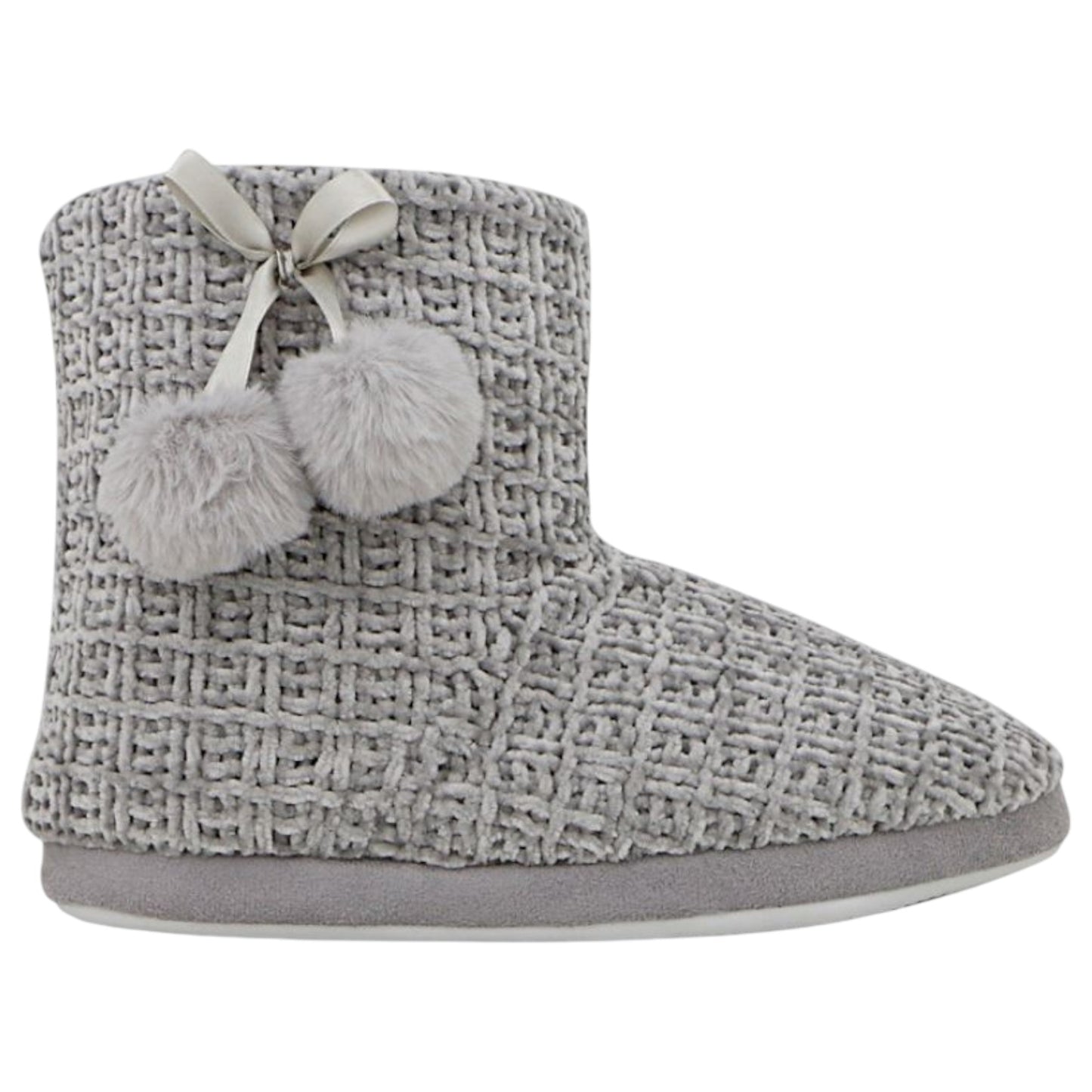 Womens Grosby Davina Boot Slippers Grey