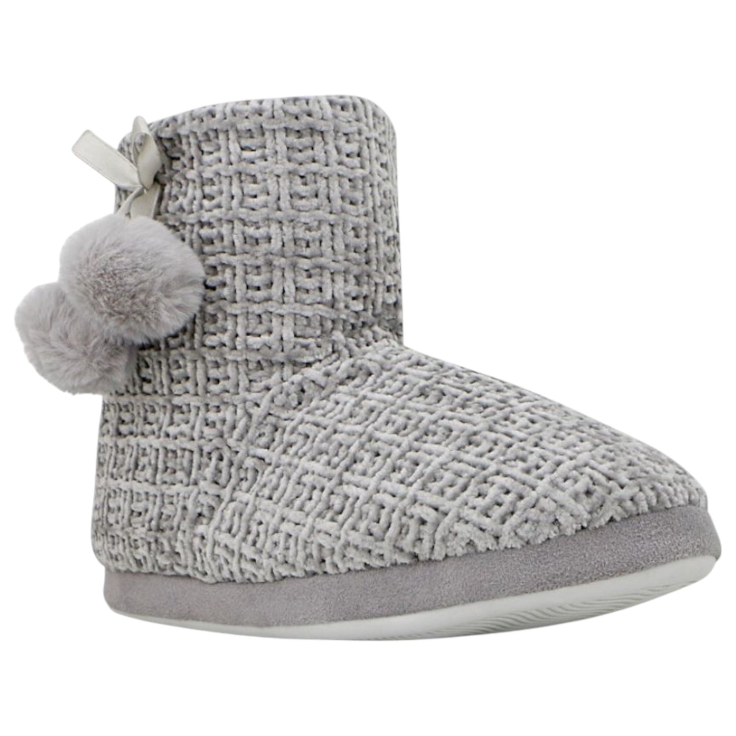 Womens Grosby Davina Boot Slippers Grey