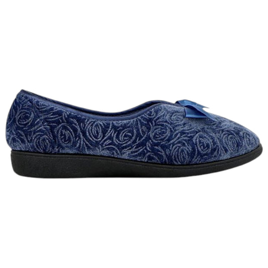 Womens Grosby Viola Slippers Blue