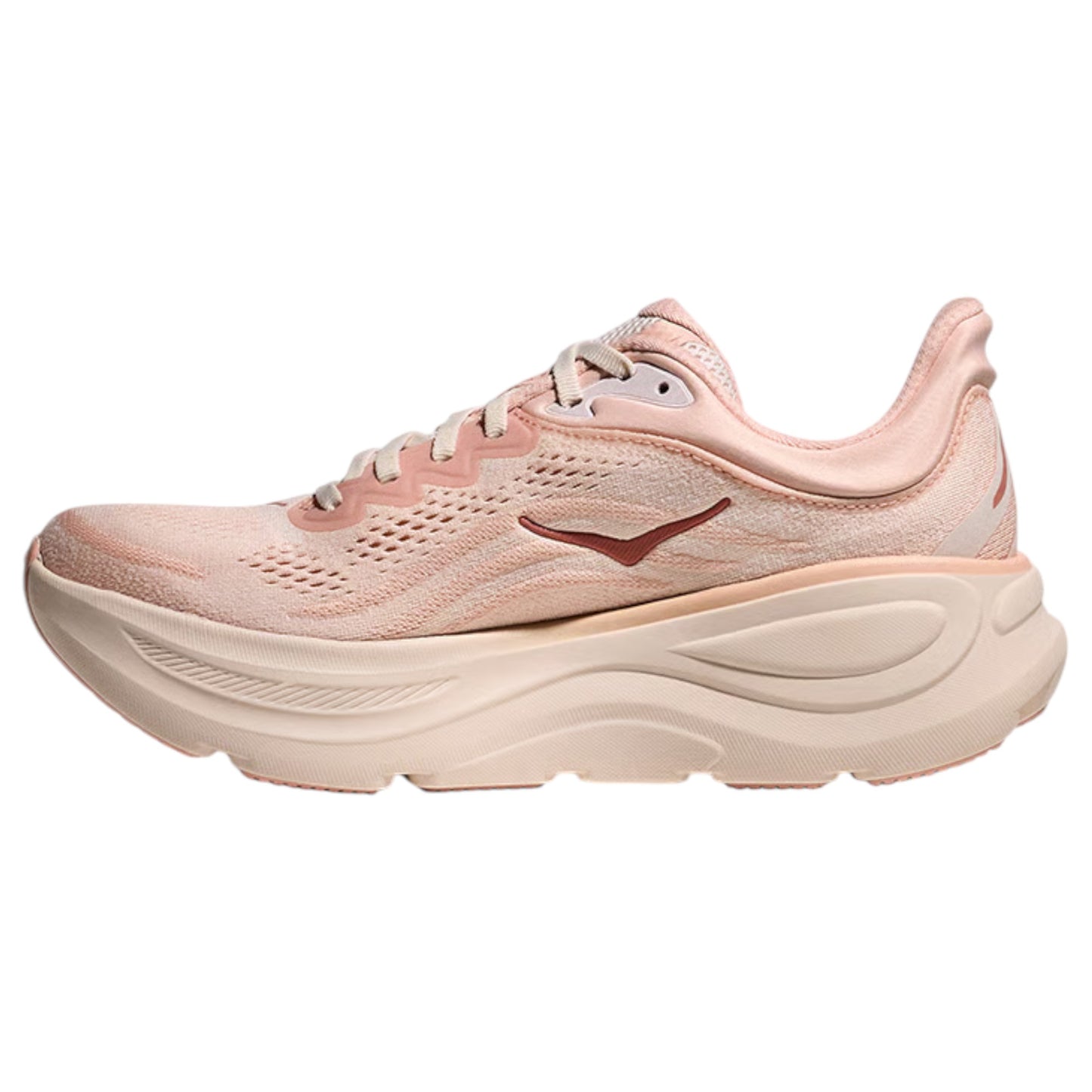 Womens Hoka Bondi 9 Shoes Rose Latte