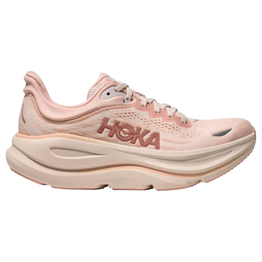 Womens Hoka Bondi 9 Shoes Rose Latte