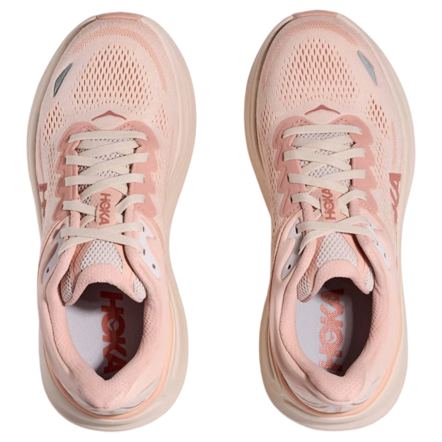 Womens Hoka Bondi 9 Shoes Rose Latte
