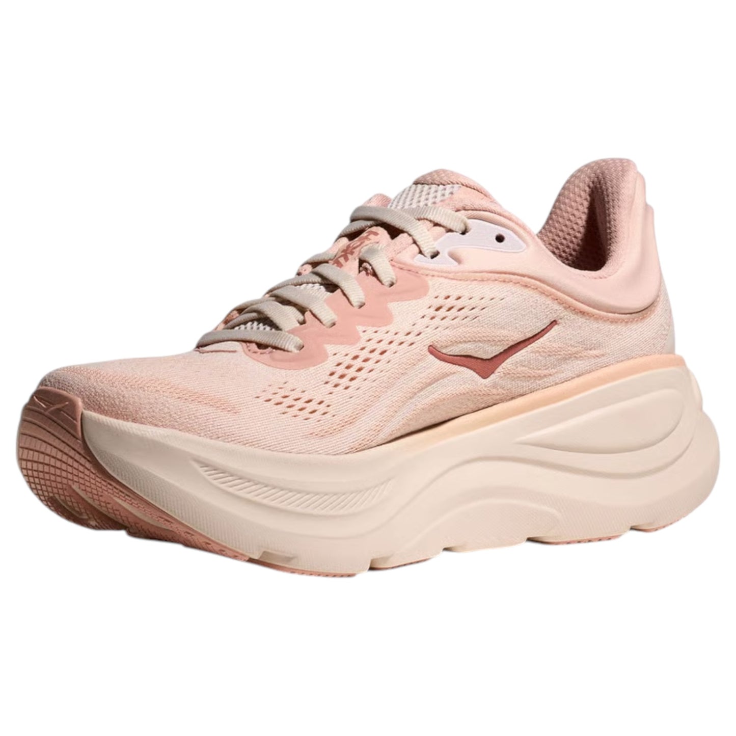 Womens Hoka Bondi 9 Shoes Rose Latte