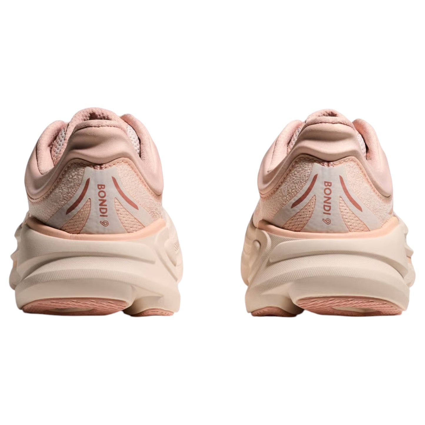 Womens Hoka Bondi 9 Shoes Rose Latte